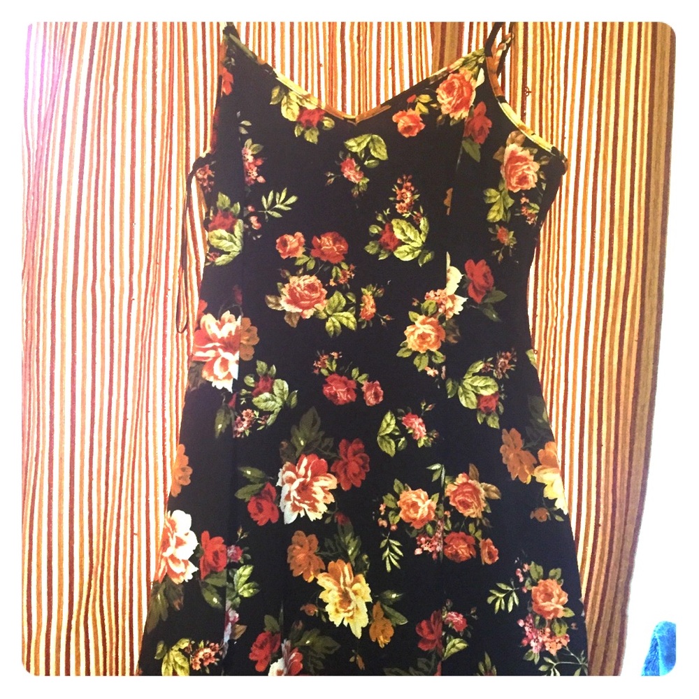 Floral plus size skater dress